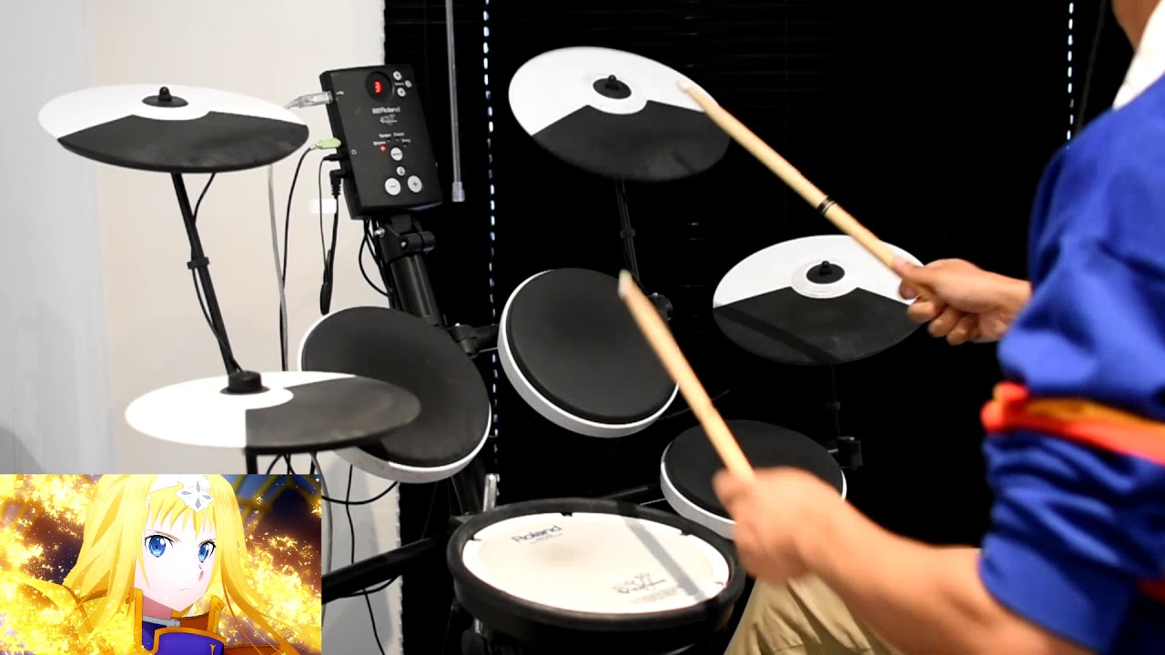 Sword Art Online: Alicization OP 2 Full -【RESISTER】by ASCA - Drum Cover