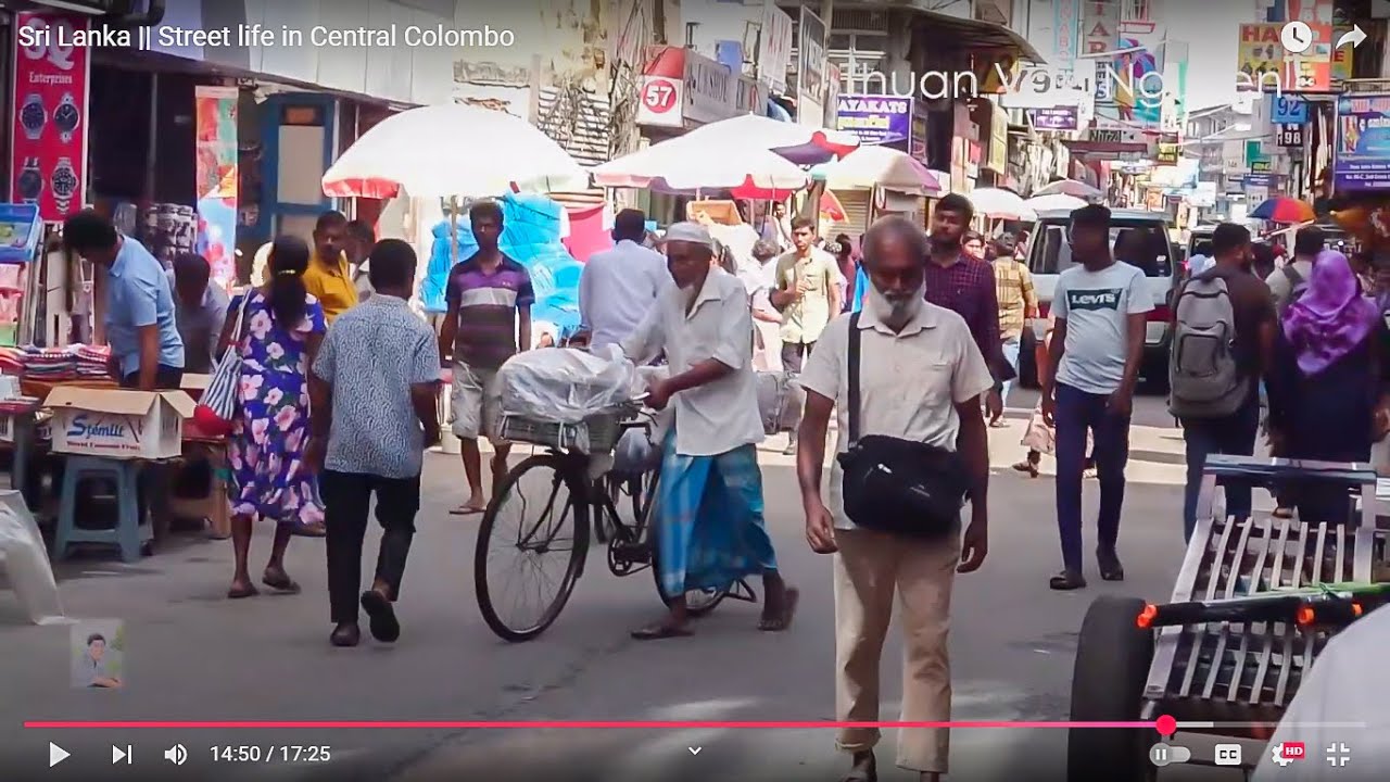 Sri Lanka || Street life in Central Colombo