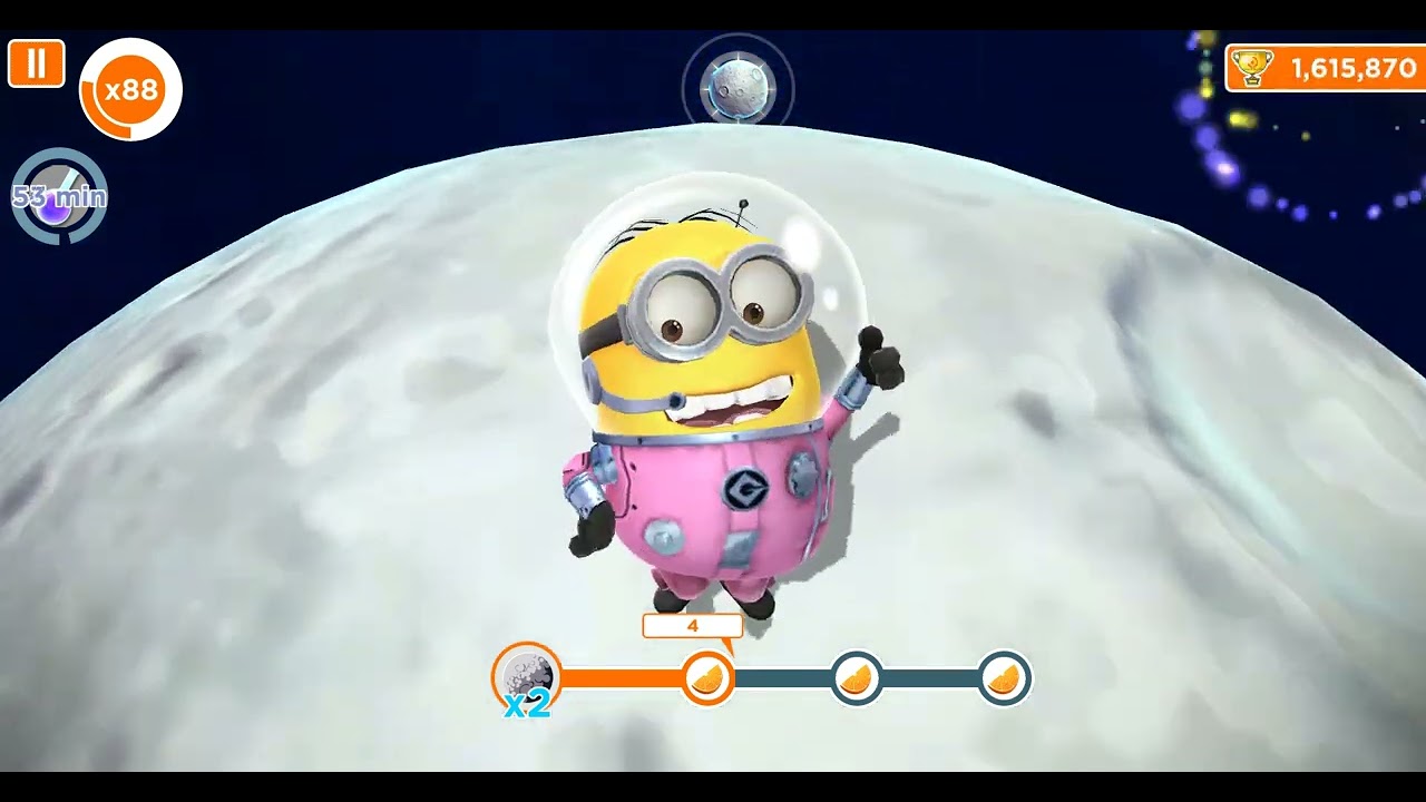 Minion Rush - Level 441 - Serious Moon challenge, would have been easier with SpaceX.