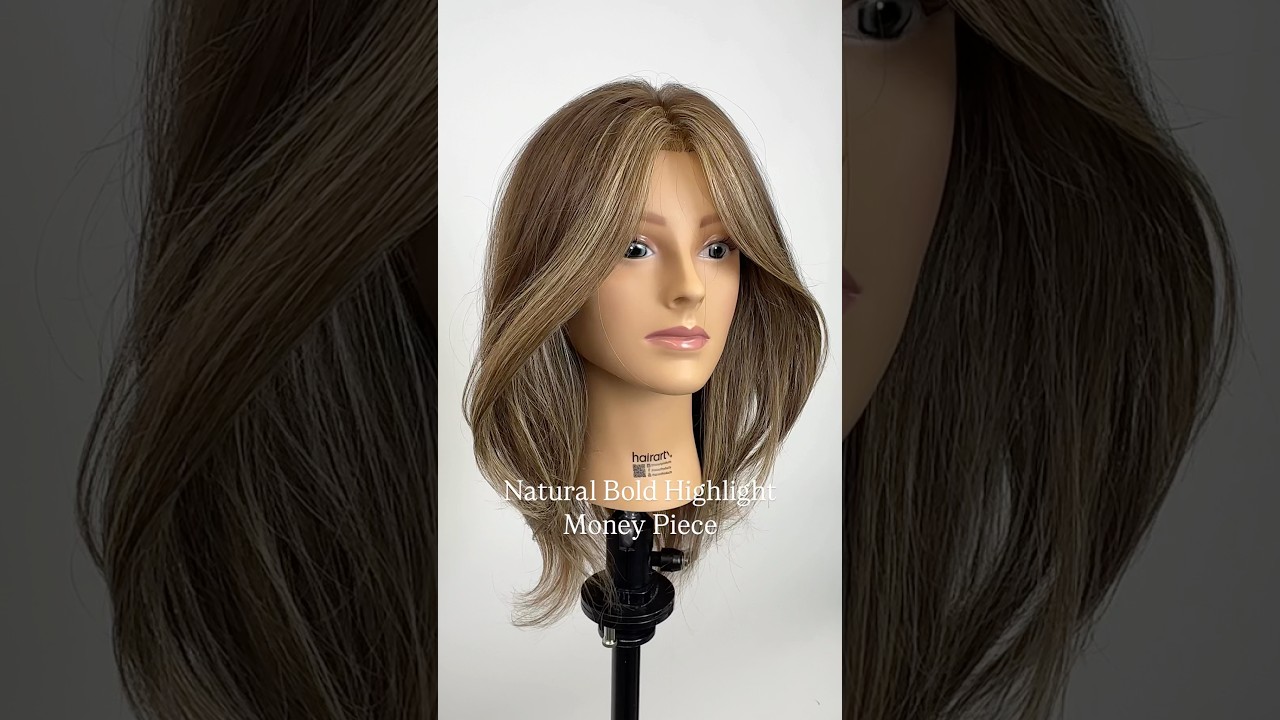 The perfect natural bold highlight money piece placement #moneypiece ￼