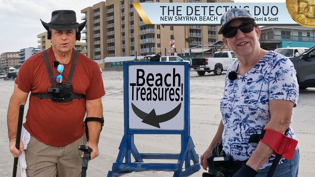 Beach Metal Detecting Interesting Finds New Smyrna Beach Florida | The Detecting Duo S04 E04
