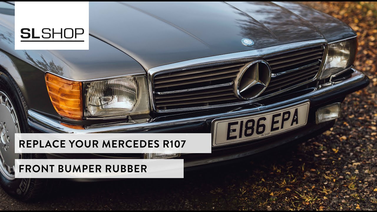 Mercedes R107 Front Bumper Rubber Replacement
