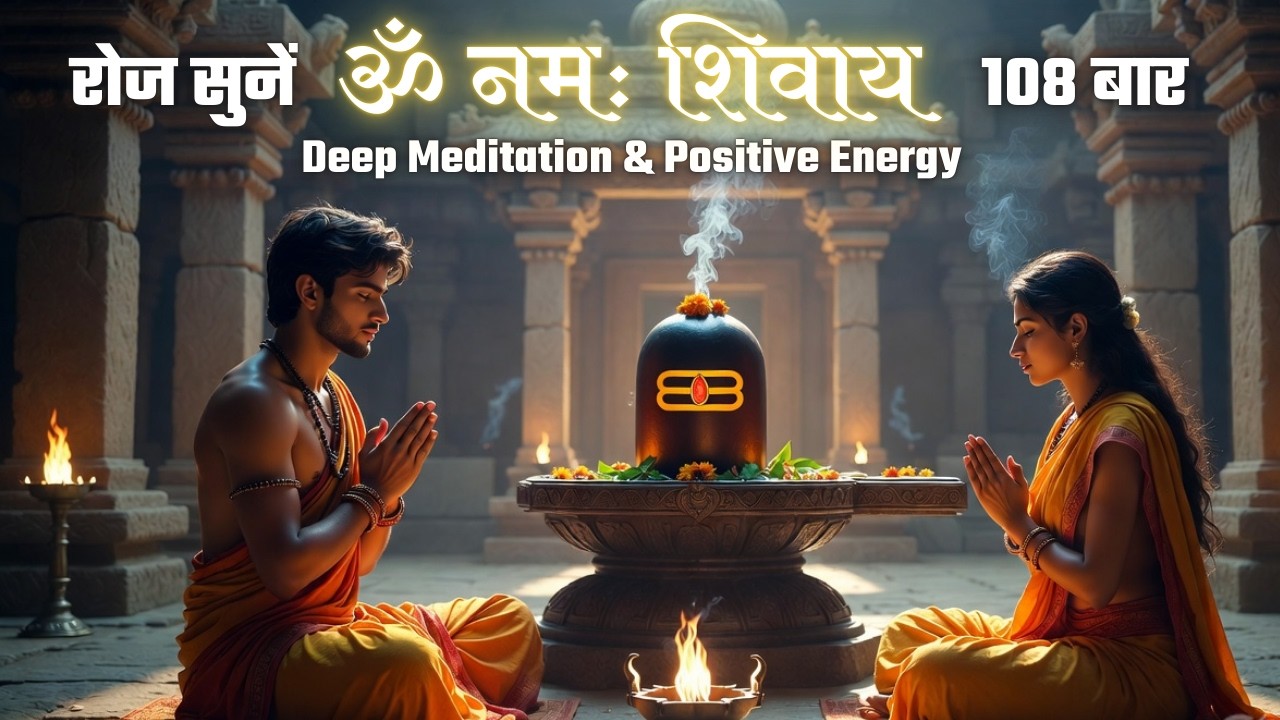 रोज सुनें ॐ नमः शिवाय 108 बार - Deep Meditation & Positive Energy