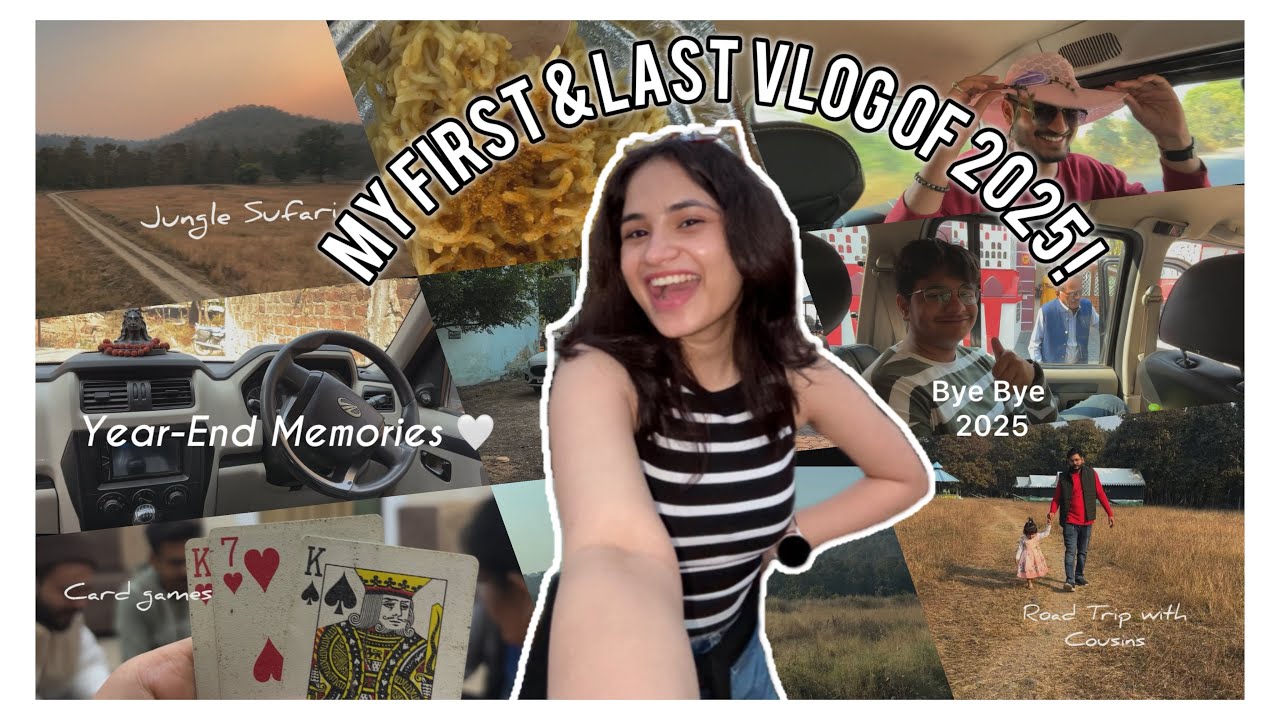 My First Vlog🥹 | Last day of 2025 🥳| Jungle safari with cousins in Kheoni MP🪾