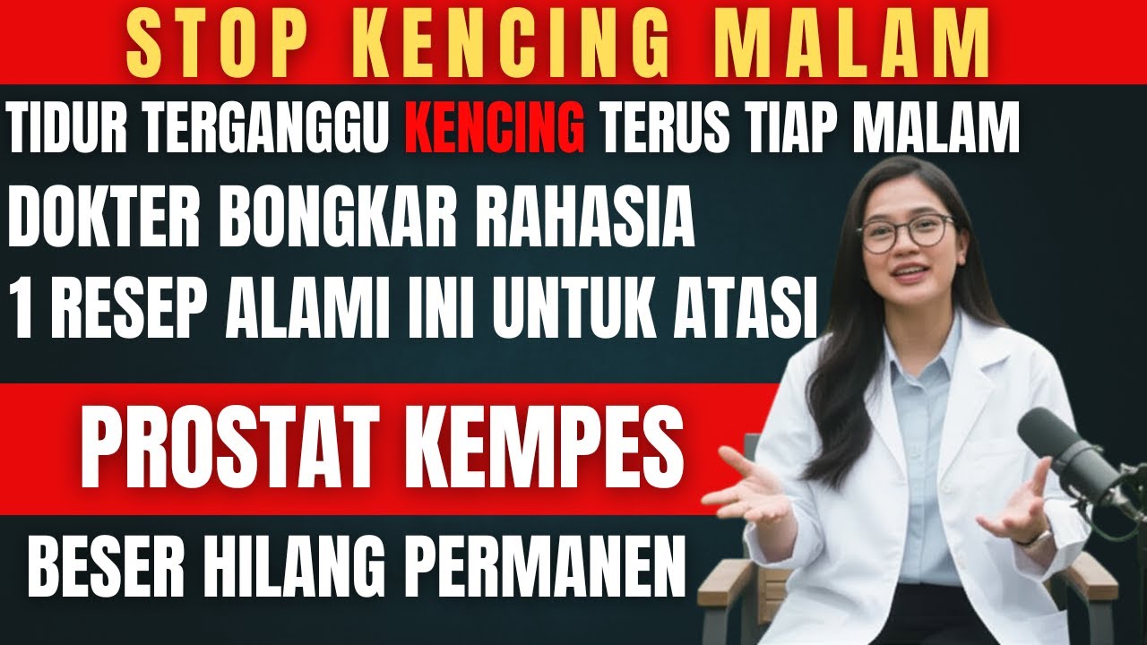 KENCING TERUS TIAP MALAM? Jangan Minum Obat Dulu! Coba 1 Resep Alami Ini, Prostat Kempes