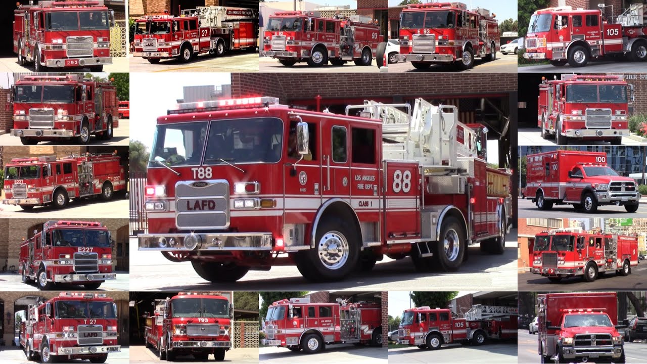 Los Angeles Fire Department Response Compilation