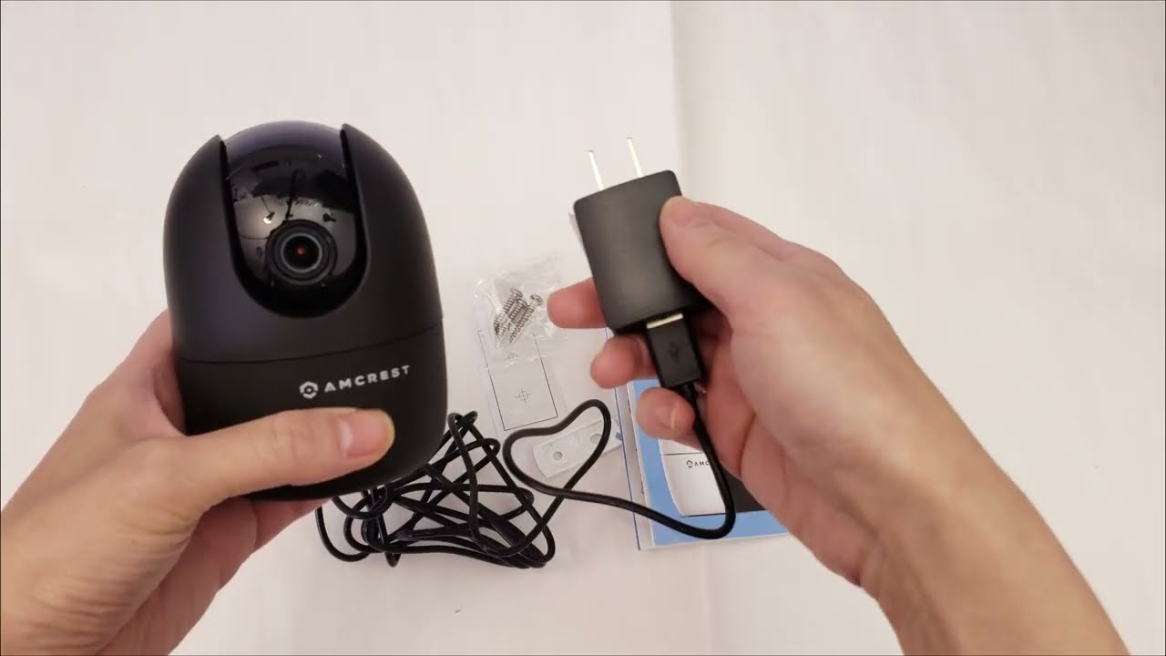 Распаковка и первый взгляд на внутреннюю Wi-Fi камеру Amcrest 1080P.