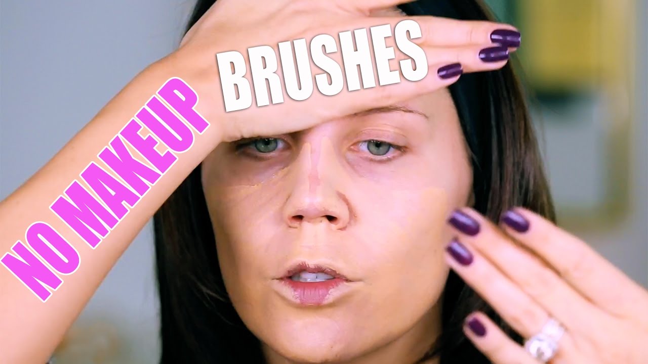NO BRUSHES MAKEUP CHALLENGE