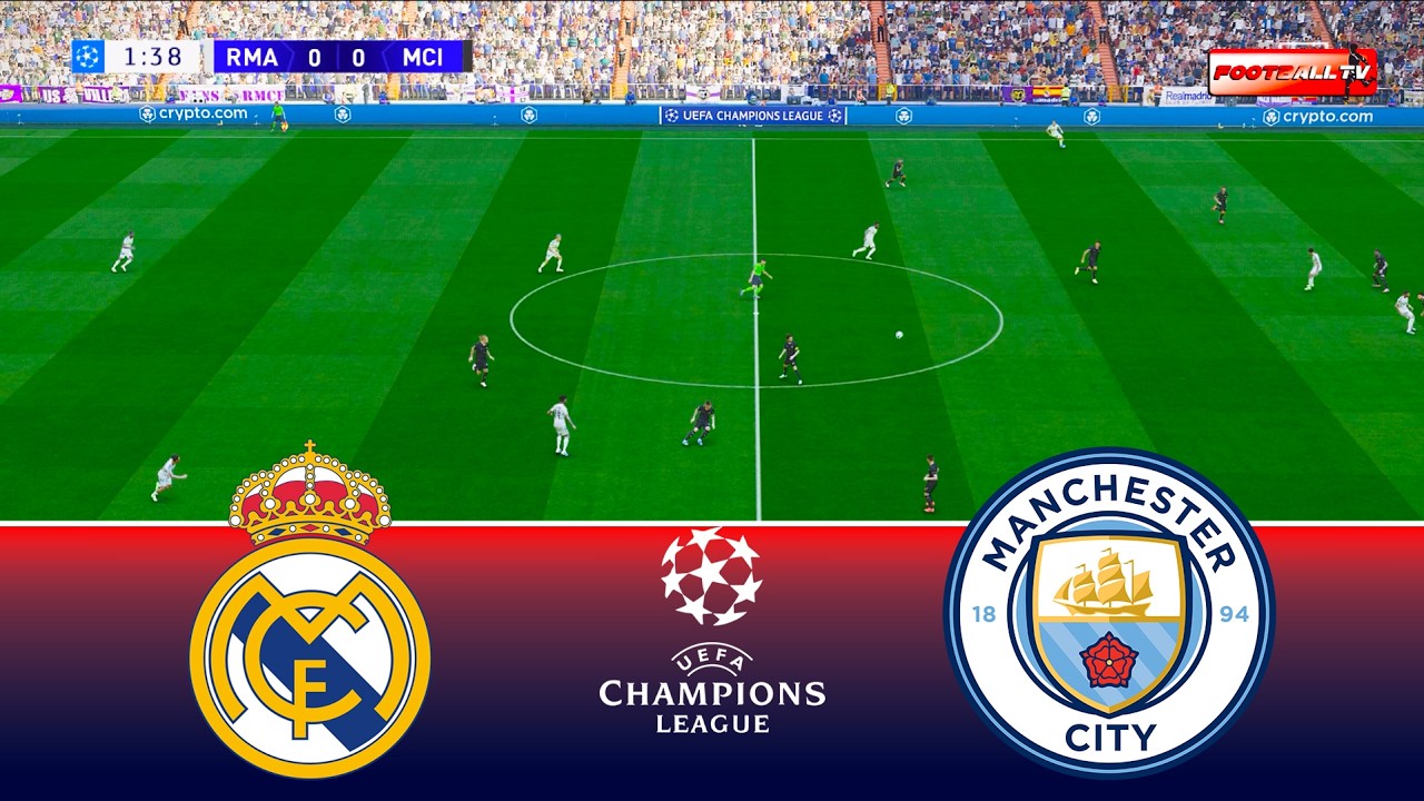 Real Madrid vs Manchester City - Champions League 2026 UCL | Full Match All Goals | Pes 21 Gameplay