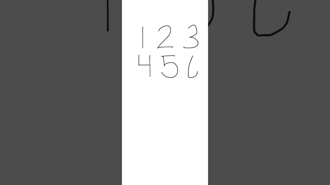 How to write numbers 1-9 and 0