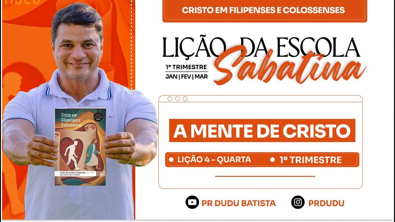 Lição da  Escola Sabatina ADULTOS , Quarta 21/01/26  