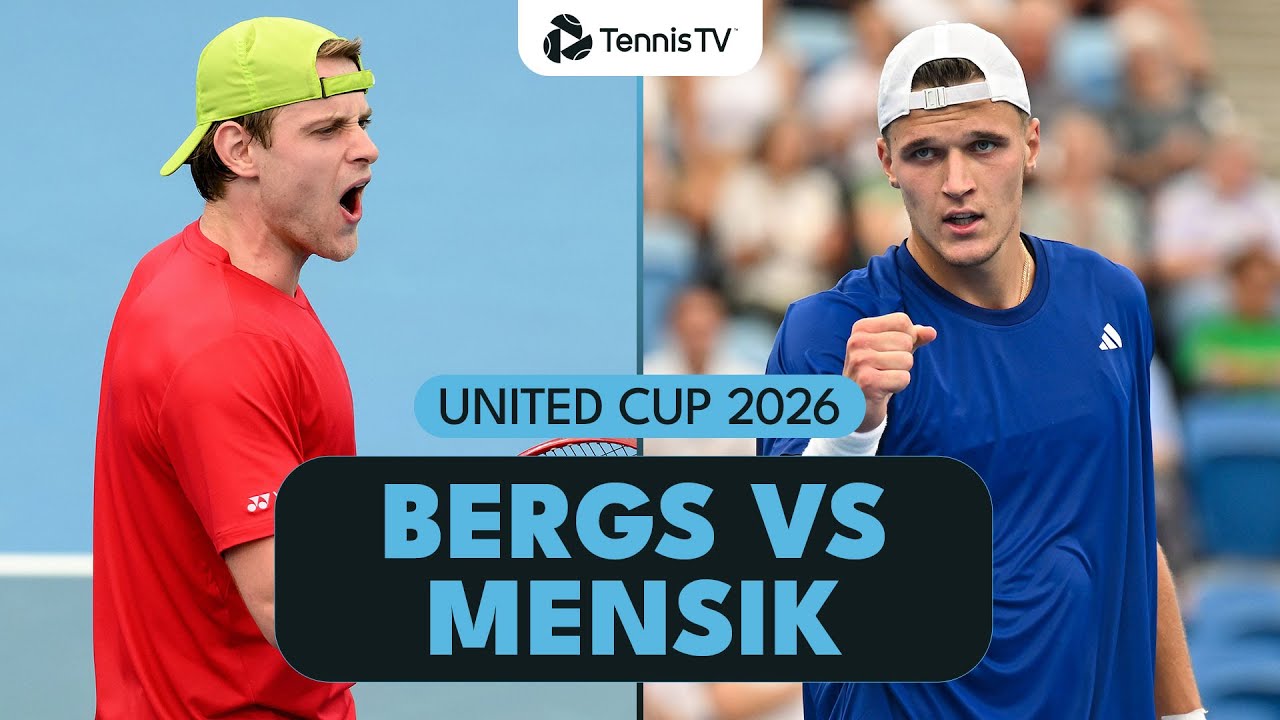 Bergs Faces Mensik in Sydney | United Cup 2026 Quarter-Final Highlights