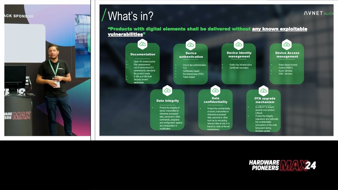 Romain Tesniere - Cyber Resilience Act | Hardware Pioneers Max 2024