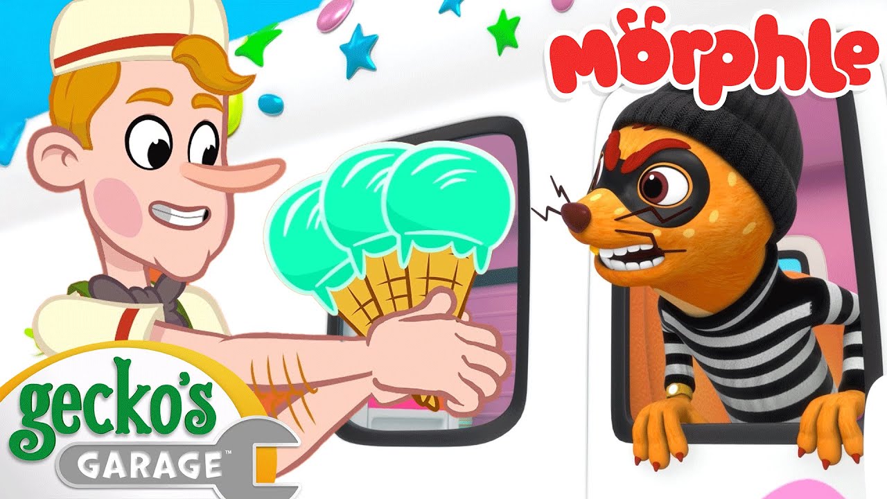Ladrão de Sorvete 🍧 Garagem do Gecko em Português | Desenhos Animados em Português