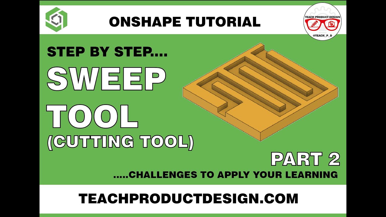 Учебное пособие по Onshape: как использовать SWEEP в качестве режущего инструмента? Пошаговое рук...