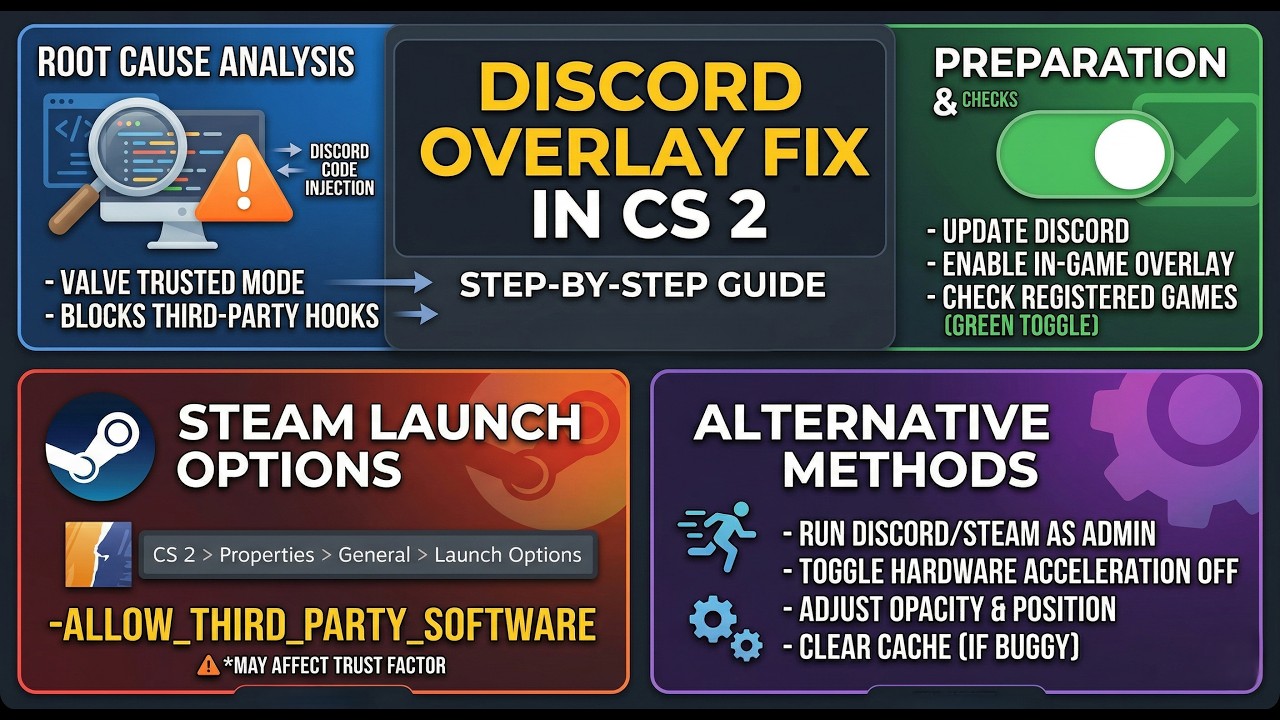 How to Fix Discord Overlay Not Working in CS2 (2024 Guide) ✅