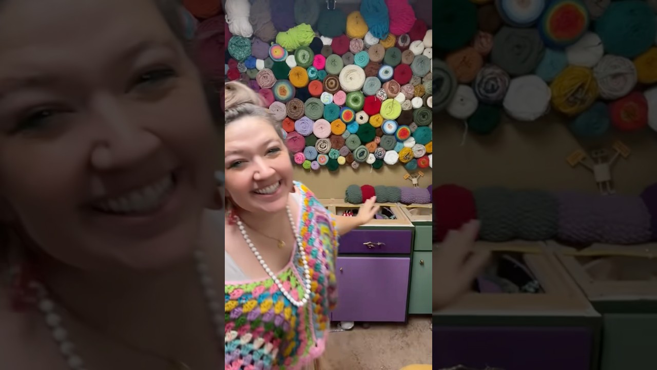 Peg board yarn wall start to finish!