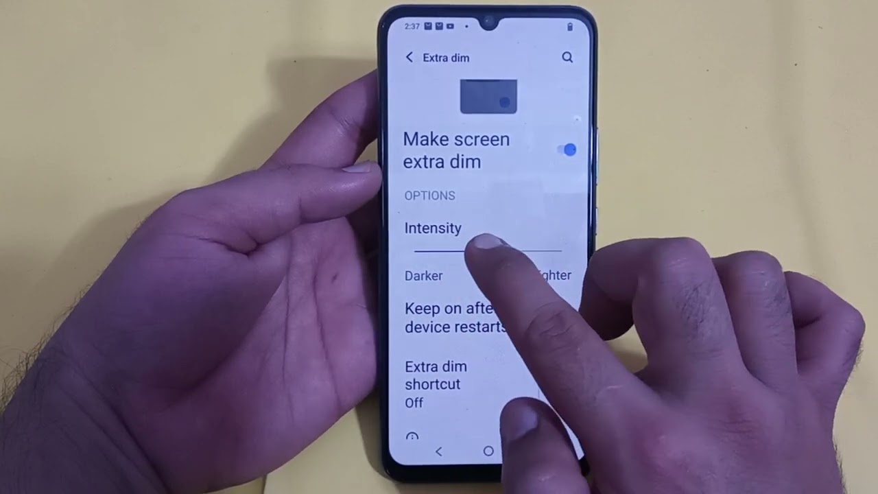 Vivo y21t mein extra dim use Karen, how to use extra dim in Vivo y21t