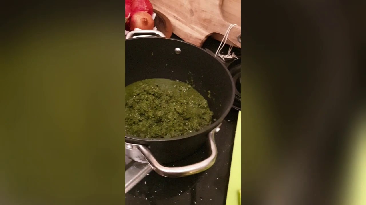 Vegan pondu ( cassava leaves) No fish and No palm oil