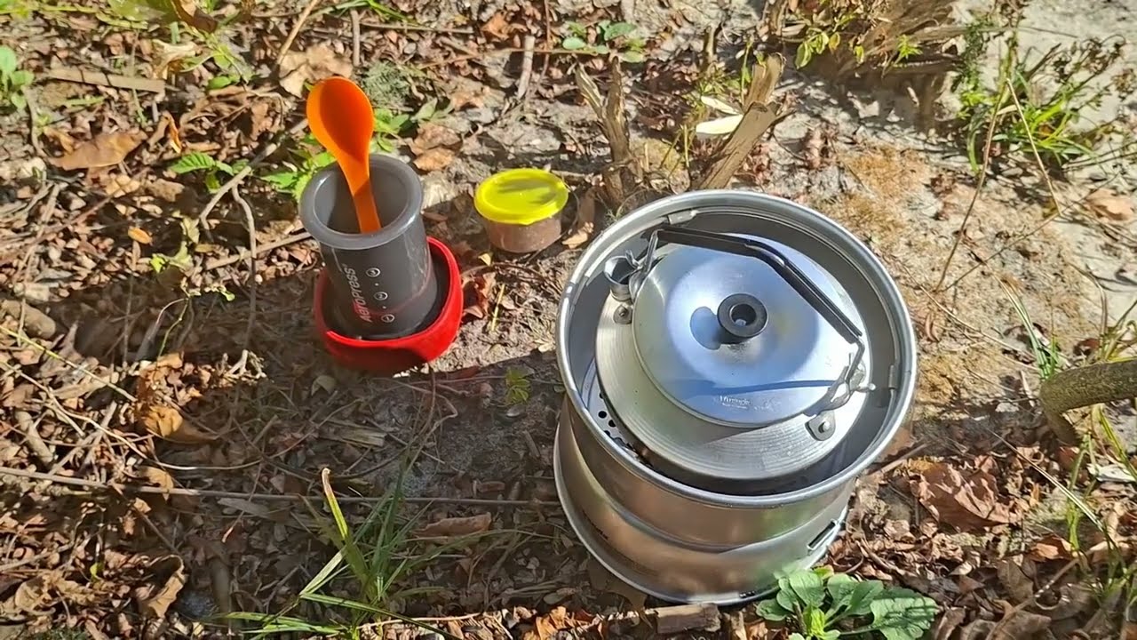 Trangia 27 + Cast Iron frying pan Steak Party + Aeropress Coffee Ride + swimming