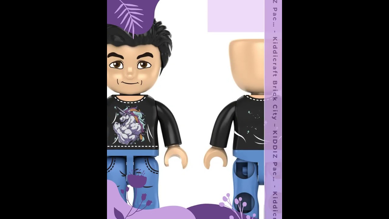 Kiddicraft Brick City – KIDDIZ Pack: Held der Steine & Johnny's World KC1406