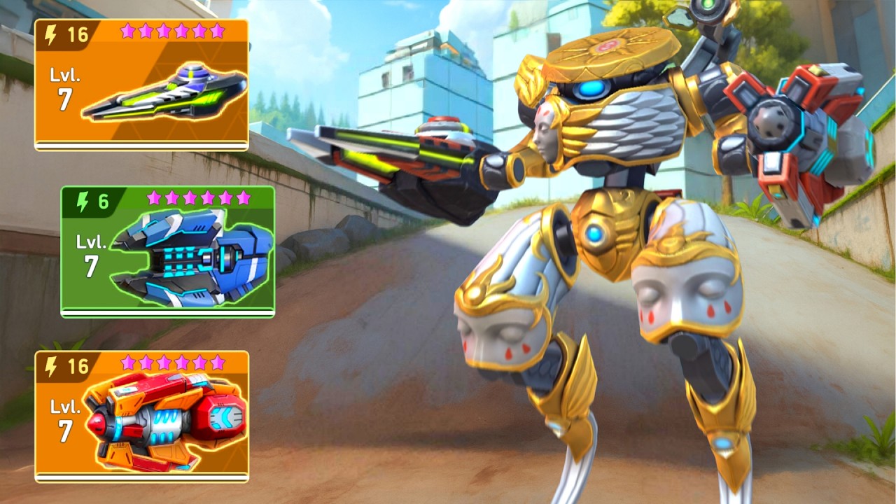 Salvor with Plasma Cannon 6, Suppressor 16, Blast RPG 16 - Mech Arena