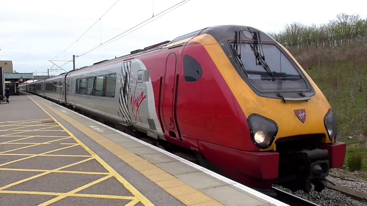 Virgin Trains Class 221 Supervoyager Departing Milton Keynes Central (18/4/16)