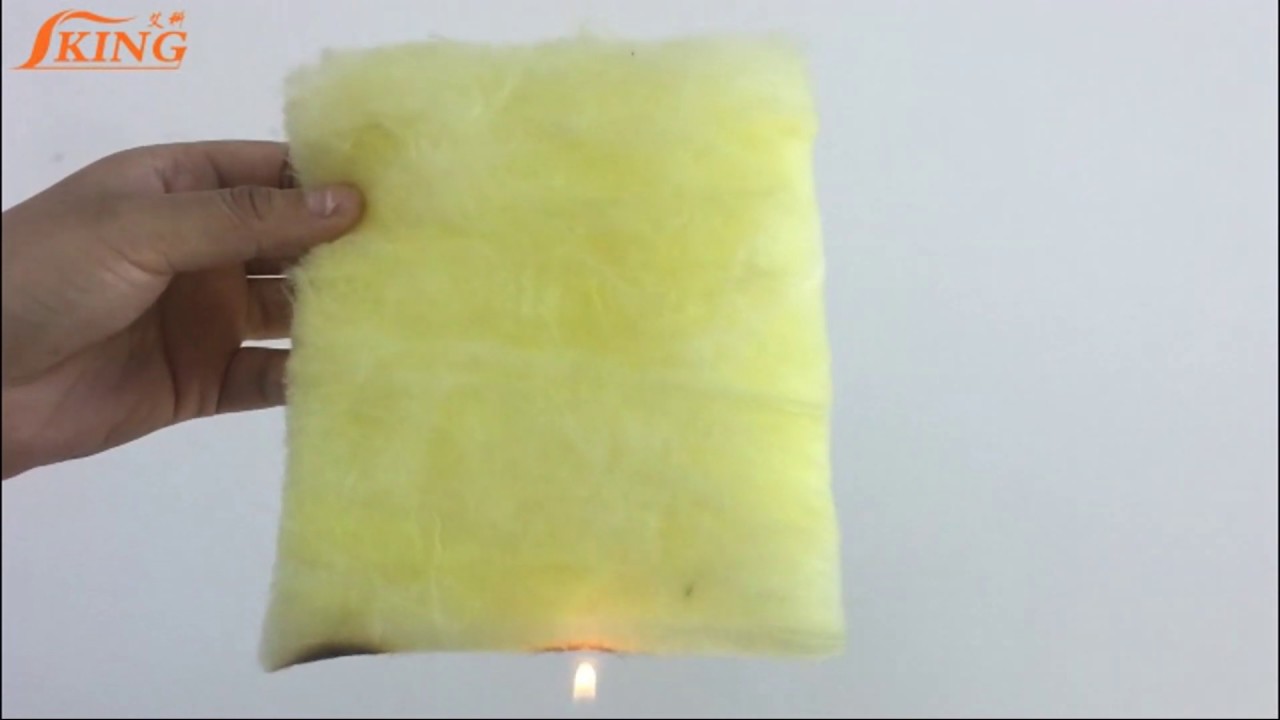 Soundproof and fireproof glass wool roll ISOKING Brand