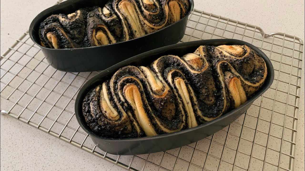Easy Sesame Bread 黑芝麻酱吐司面包  |  黑芝麻酱怎么吃
