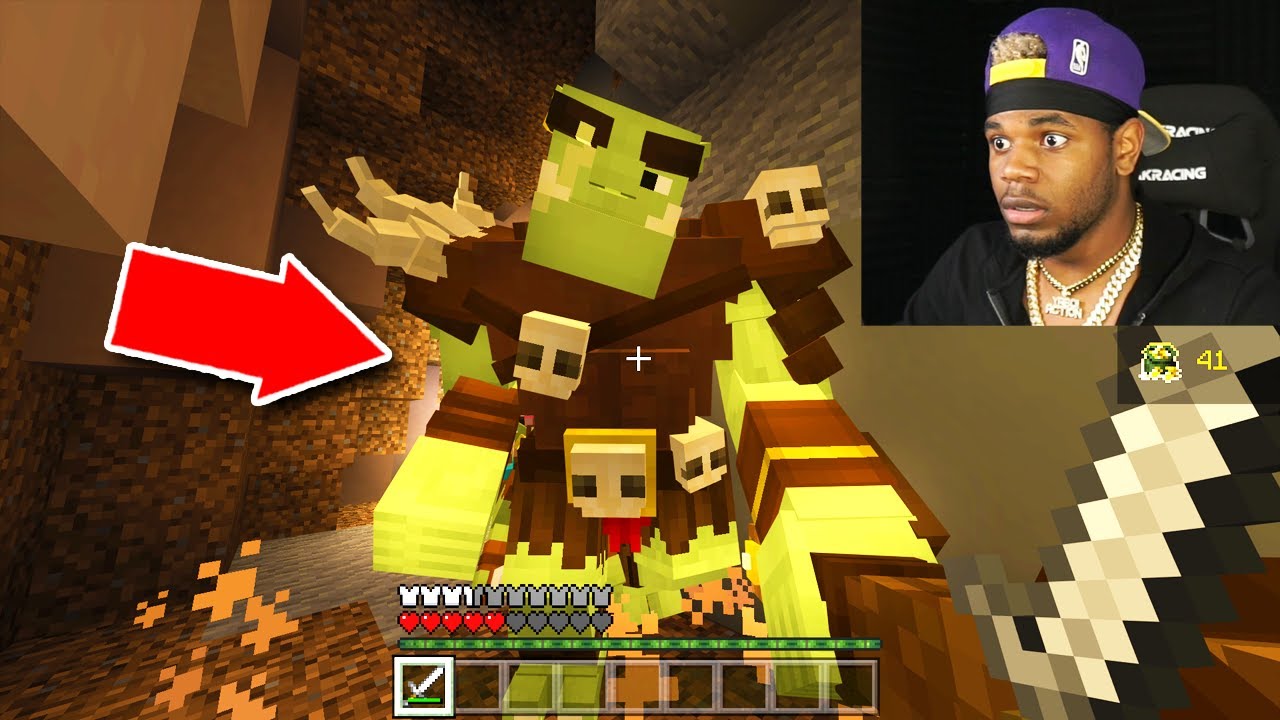 Minecraft but the boss is an ogre...