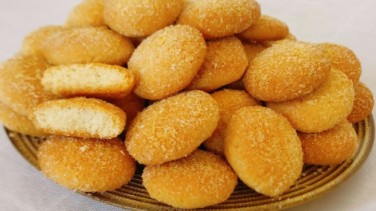 بسكويت العشر دقائق بجوز الهند بدون بيض، وبمكونات موجودة بكل بيت سهل وسريع وطعمه رهيب 👌🏻