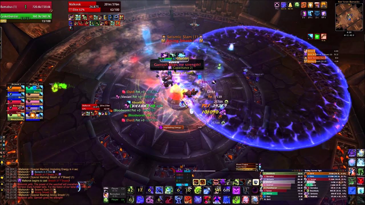 Siege of Orgrimmar - Malkorok - Unholy DK PoV