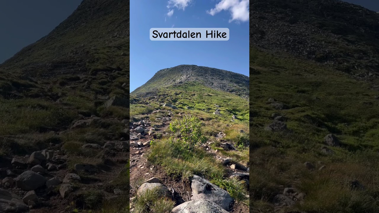 Hiking in Norway. This hike is called Svartdalen in Jotunheimen  national park.  