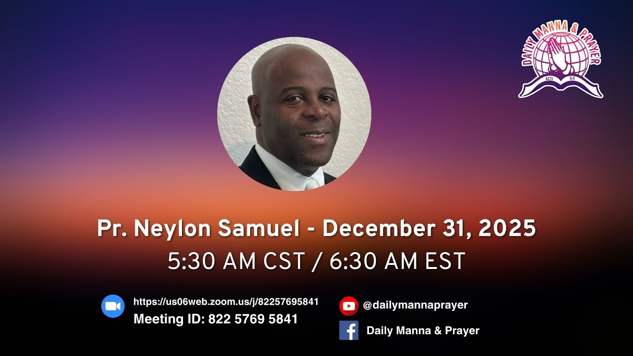 Daily Manna & Prayer December 31, 2025