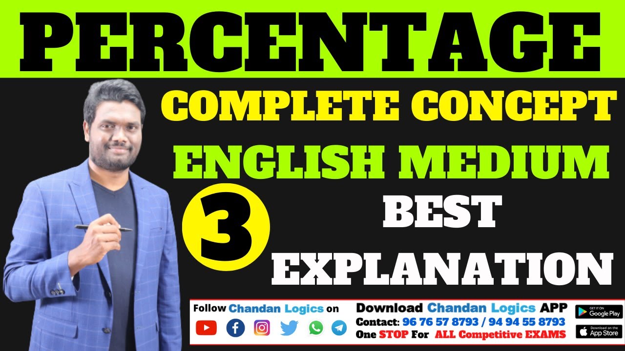 PERCENTAGE PART -3 | USEFUL FOR SSC | BANK | RRB | CAT | DEFENCE | AFCAT & OTHER COMPETITIVE EXAMS