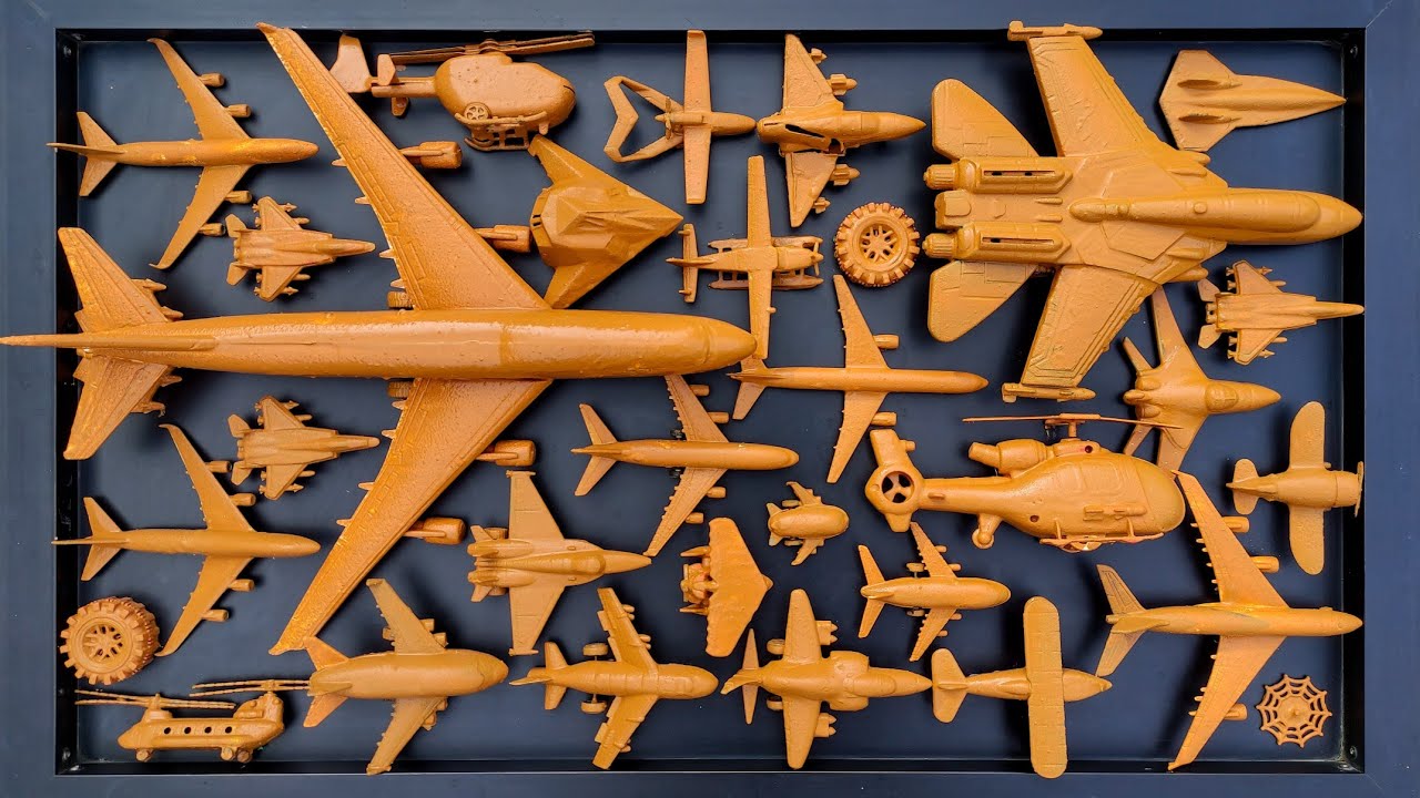 Membersihkan Pesawat⁉️Pesawat Garuda, B1-Bomber, Helicopter Apache,RC Plane Shukoi SU27, F6F Hellc4t