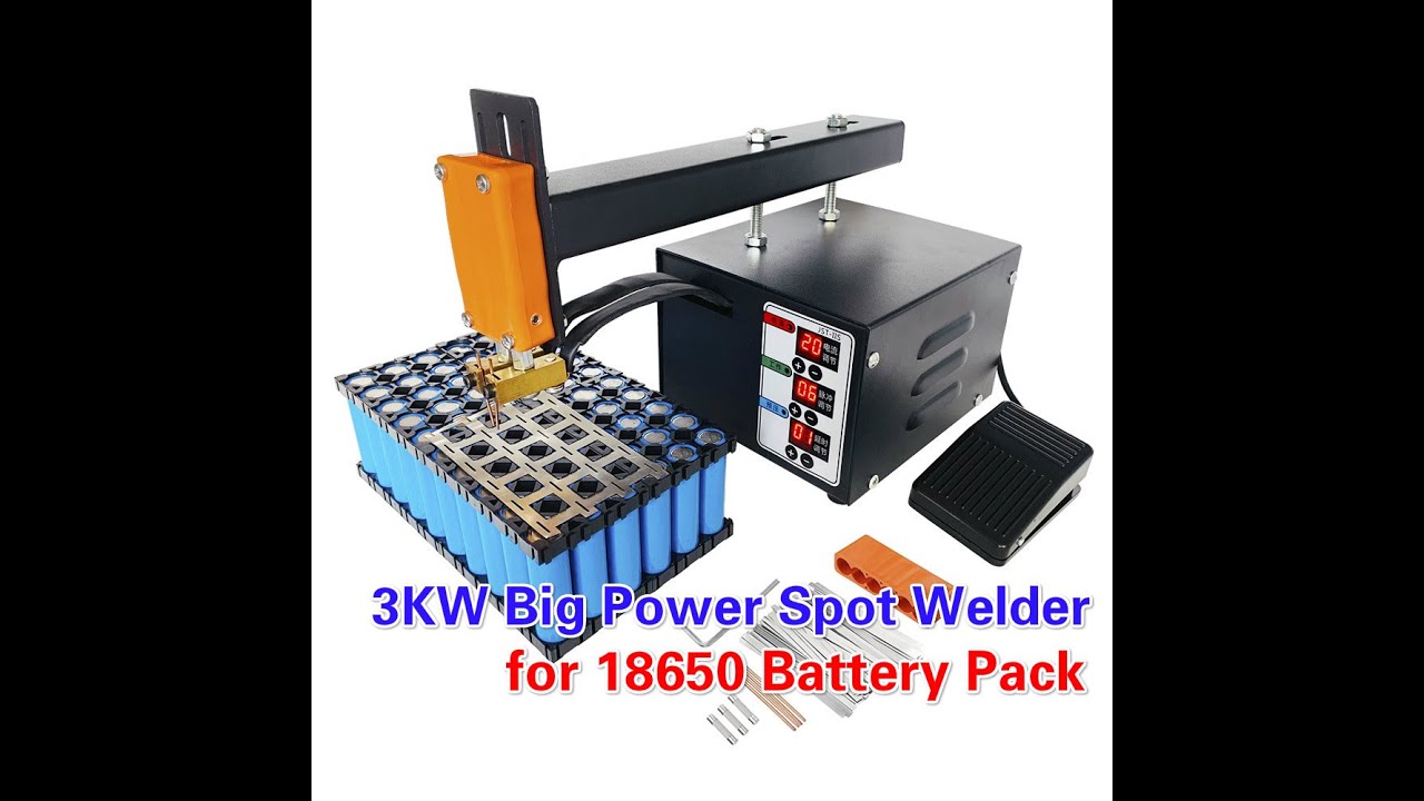 3KW Big Power Spot Welder For 18650 Battery Pack Household Mini Nickel Strip Welding Machine