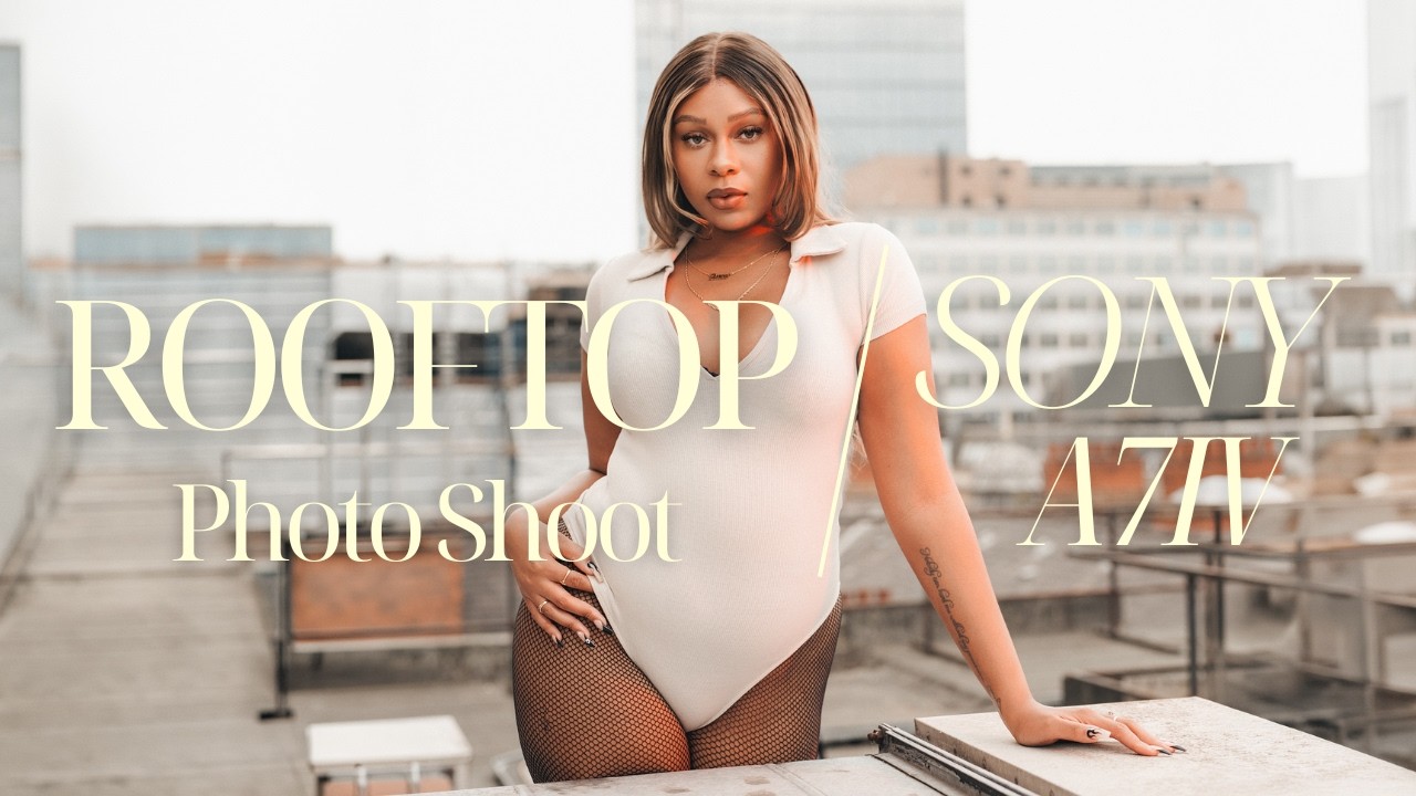 Flash vs Natural Light on a Rooftop Portrait Shoot (Sony A7IV Cinematic Portrait)