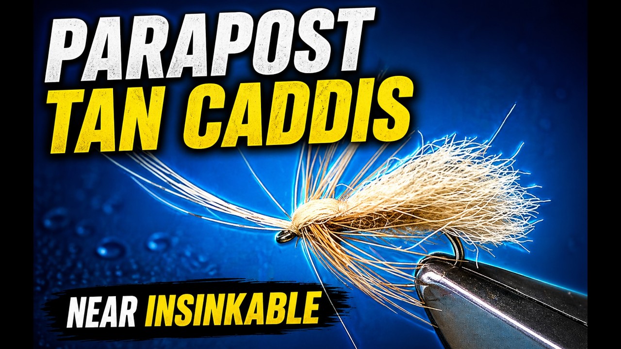 TYing a Parapost Tan Caddis Fly by Davie McPhail