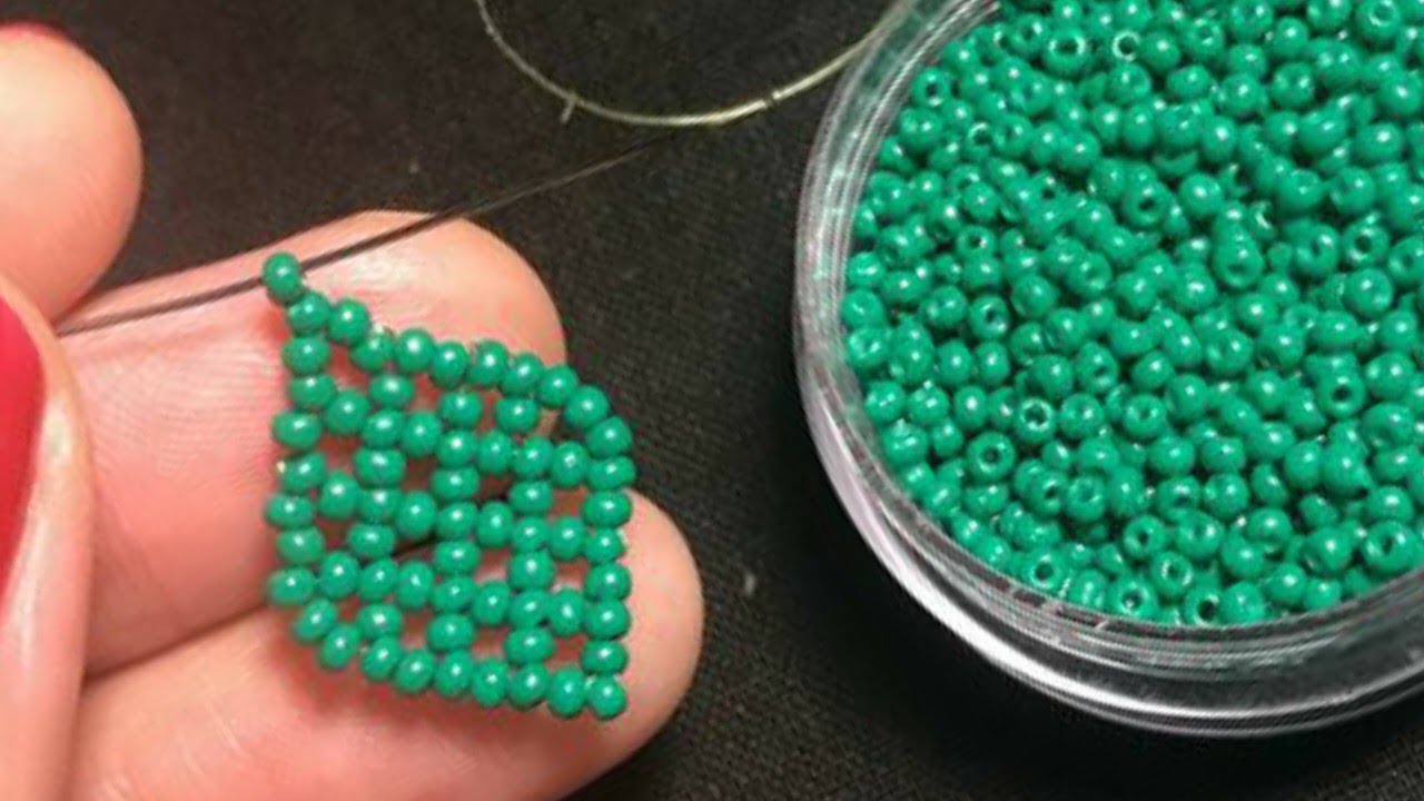 Bead work Leaf design tutorial/ very easy Leaf design trick/ Amazing Leaf design