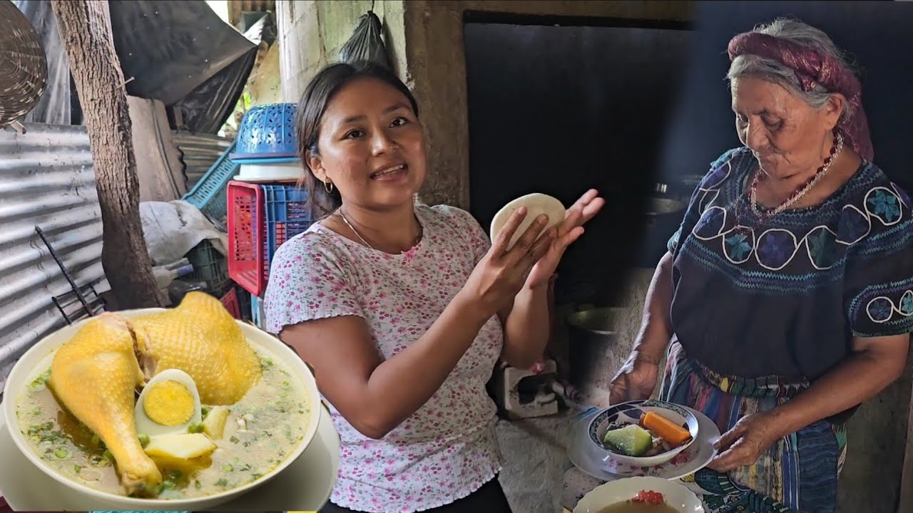 Preparando caldo de gallina criolla con mi mama// mi hija lleva el apeido de Brayan si o no.