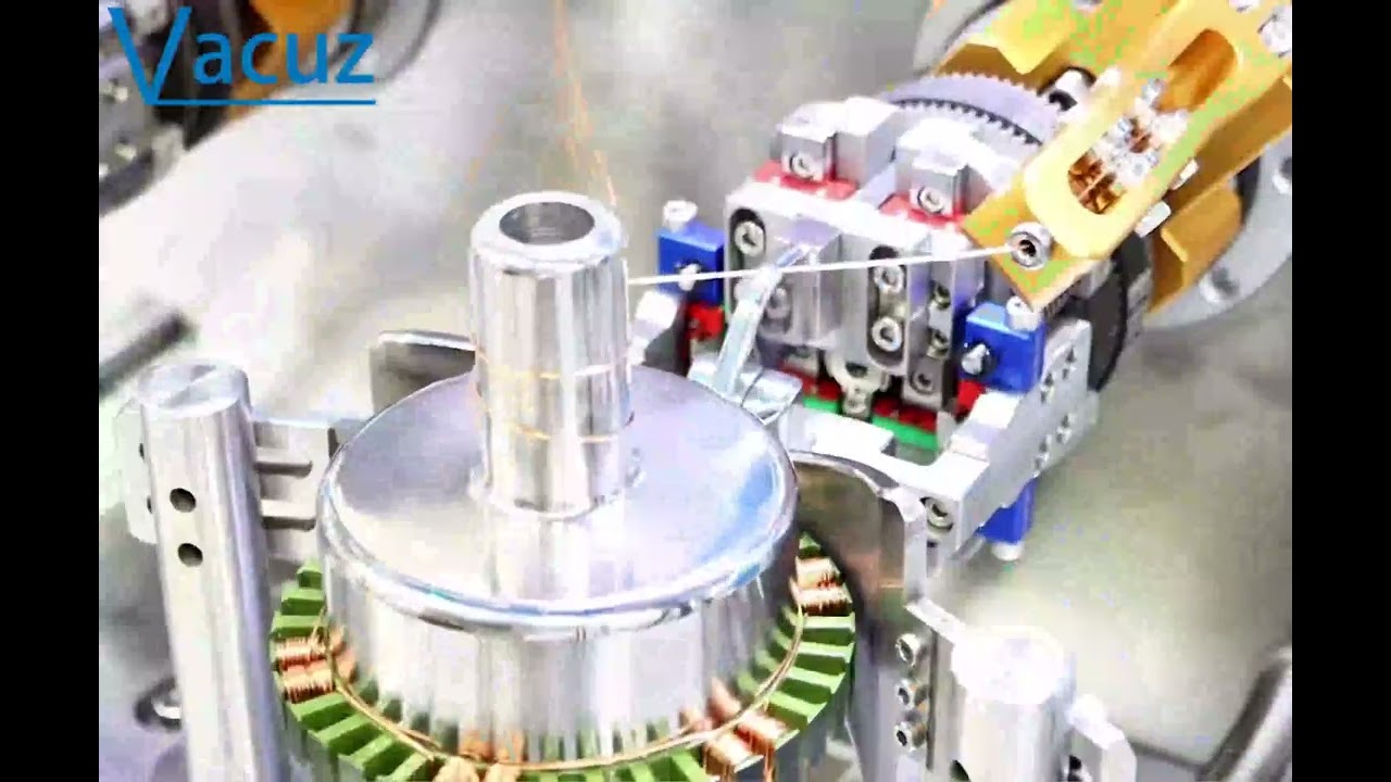 Double Stations 9616 Drone Motor Automatic FPV External Stator Coil Flying Fork Winding Machine