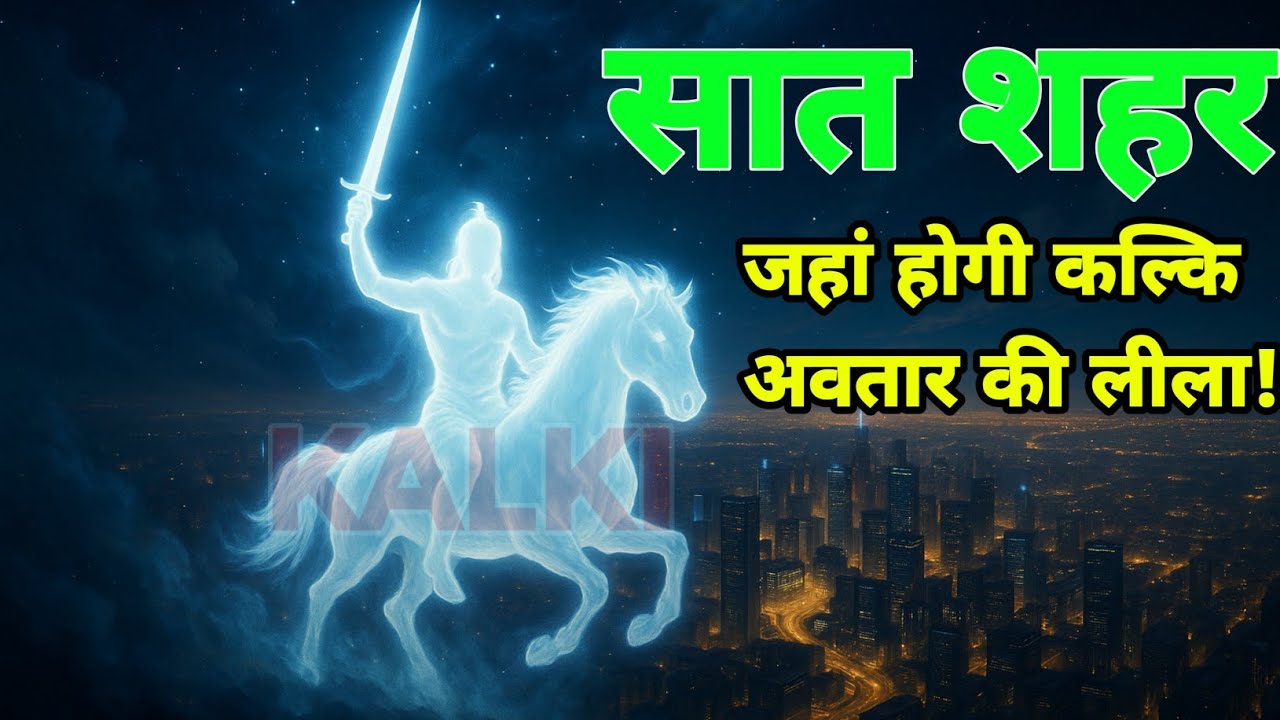 सात शहर जहा होगी कल्कि अवतार लीला!। Seven Lila of Kalki Avatar । End of kalyug । #sampurnjankari