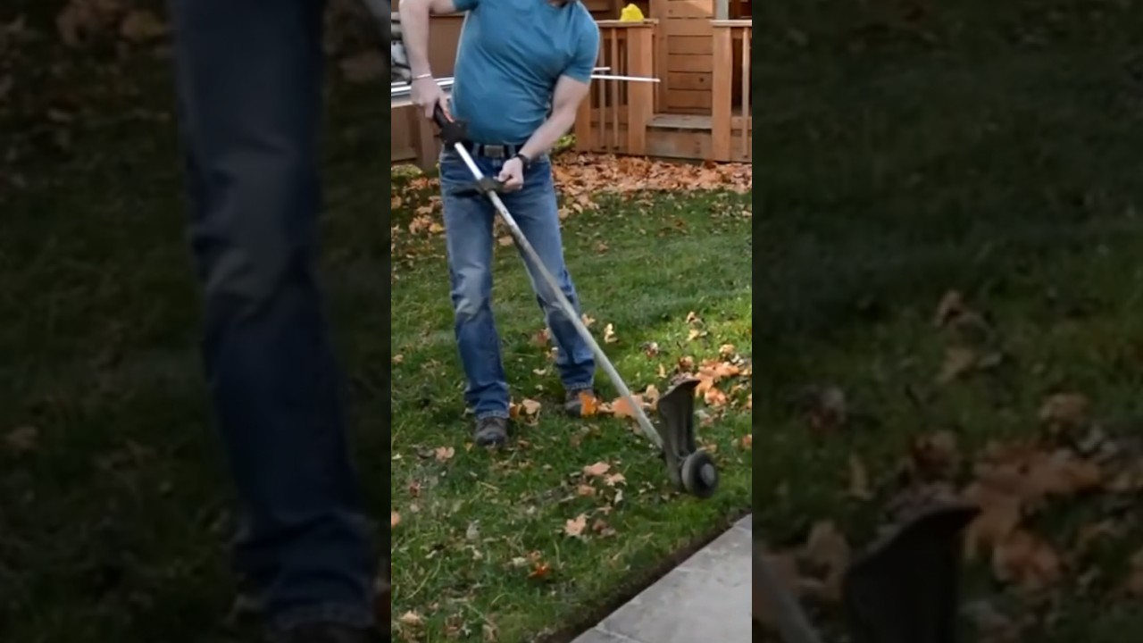 DIY tips: How to use a string trimmer as a lawn edger