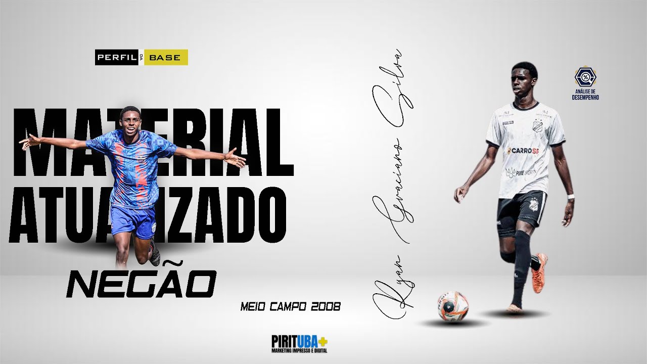 Material atualizado Ryan Negão , Zagueiro/Volante 2009 - Inter de Limeira e Barcelona da Capela