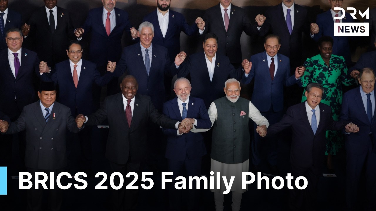 BRICS Summit 2025: Modi, Lula, Li Qiang & Global Leaders Pose for Family Photo in Brazil | AC1G