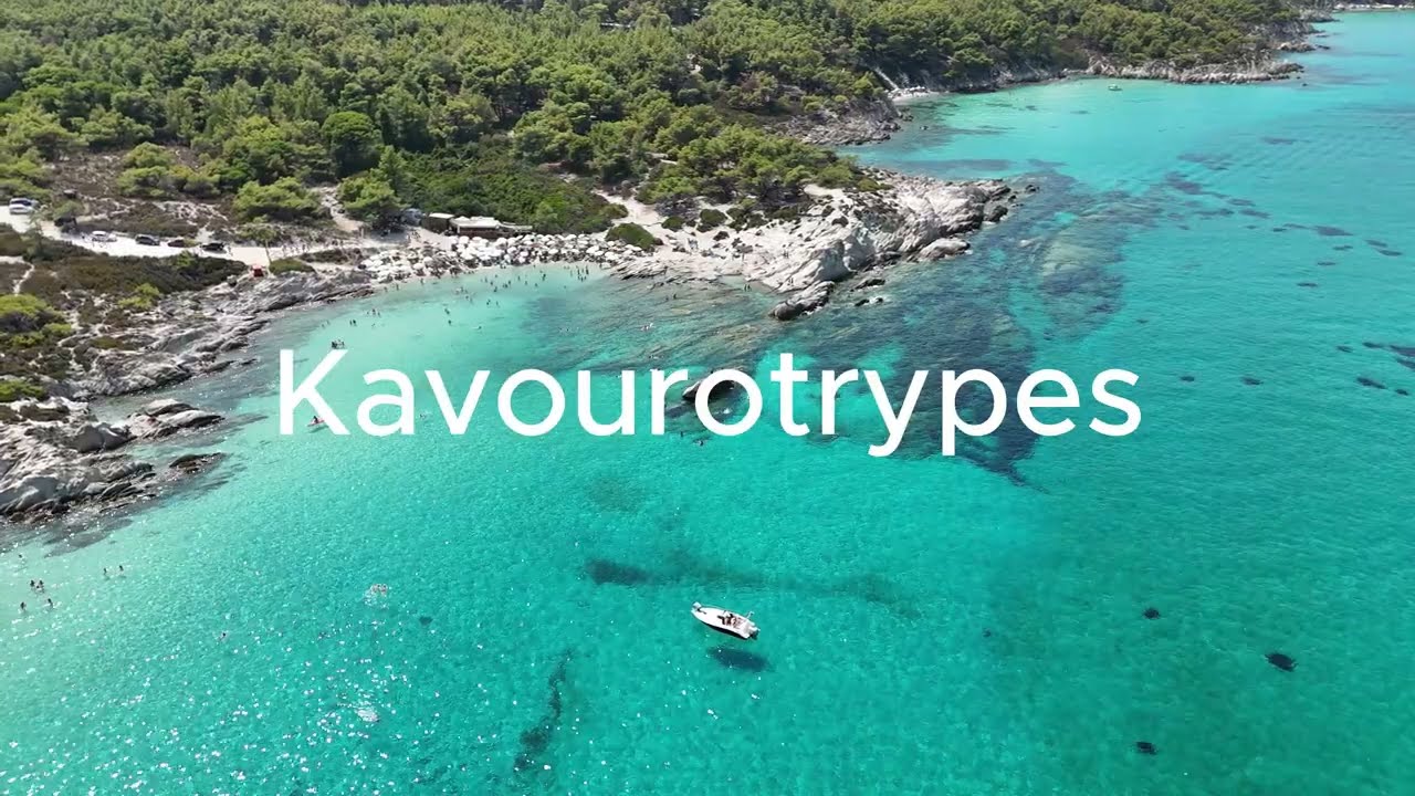 Chalkidiki, Greece, beaches of Sithonia peninsula - 4K drone footage