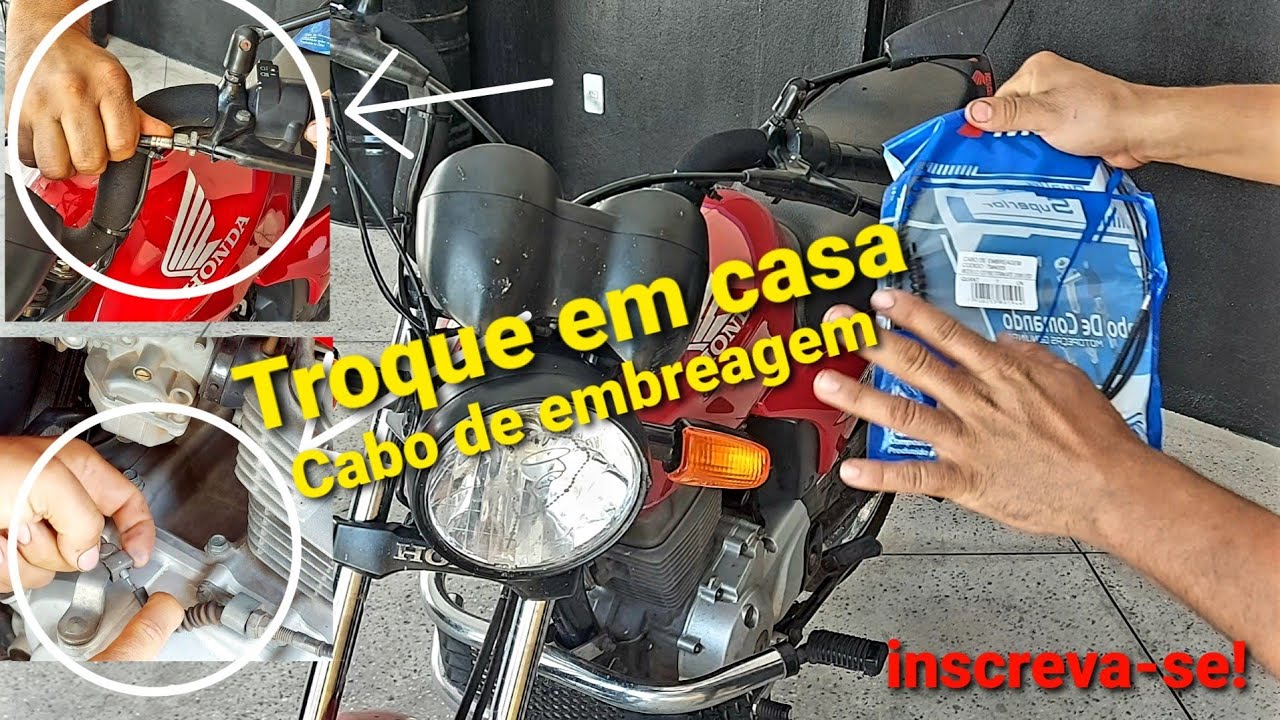 Como trocar o cabo de embreagem da titan 150 em casa