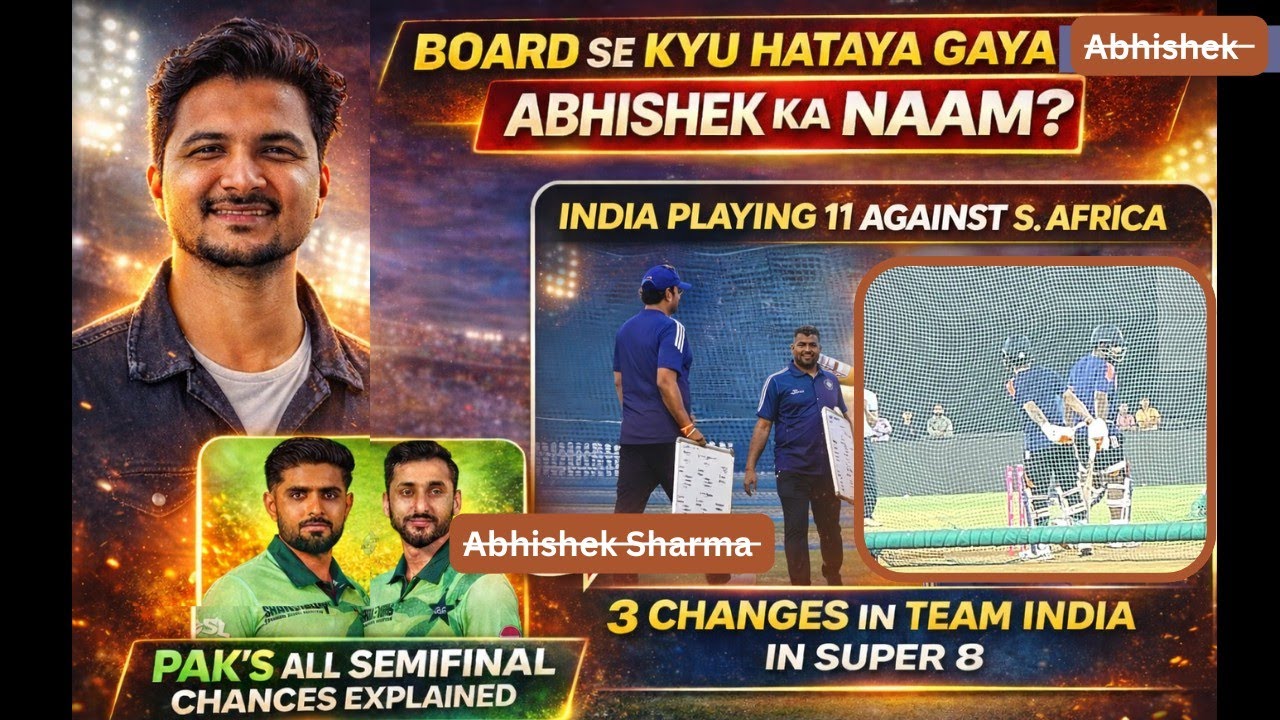 Ground Se LIVE: Kotak ne Abhishek ka naam kyu mitaya? Playing 11-Pak's Full Semi scenario explained