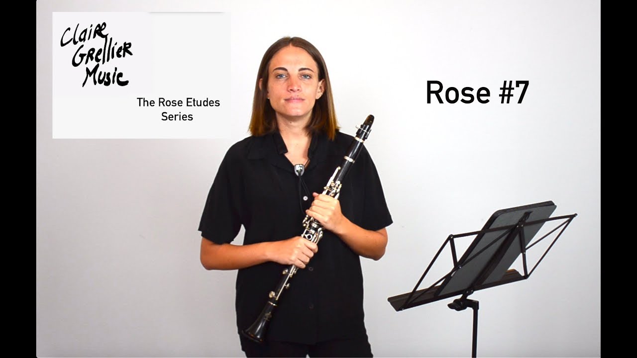 32 Rose Etude No.7 for clarinet  -  The Rose Etudes Series by Claire Grellier